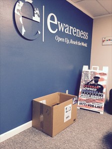 eWareness’ office in Historic Downtown Melbourne is a drop off point this year for AVET Project’s “Christmas Toys 4 Military Kids” Drive
