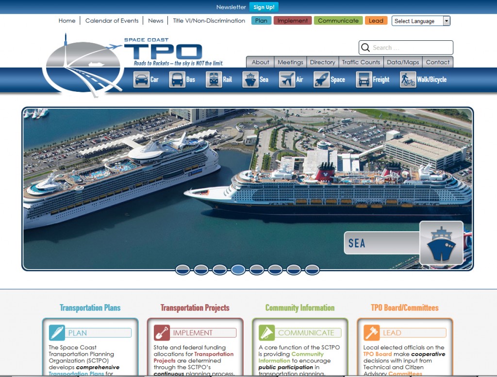 Space Coast TPO Website